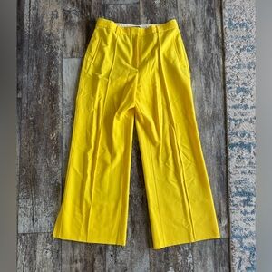 ME+EM bright yellow wide leg trousers pants. 12